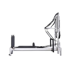 Réformateur de Pilates en aluminium blanc de haute qualité avec support OEM demi-trapèze